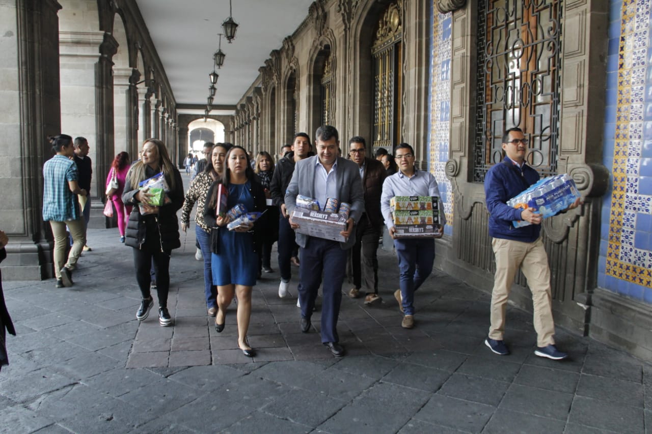 INSTALA PROTECCI N CIVIL CENTRO DE ACOPIO EN APOYO A CARAVANA MIGRANTE